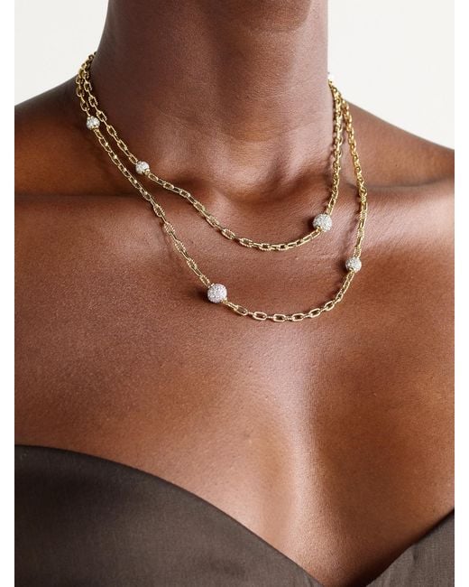 David Yurman Natural Dy Madison Rhodium-Plated 18-Karat Diamond Necklace