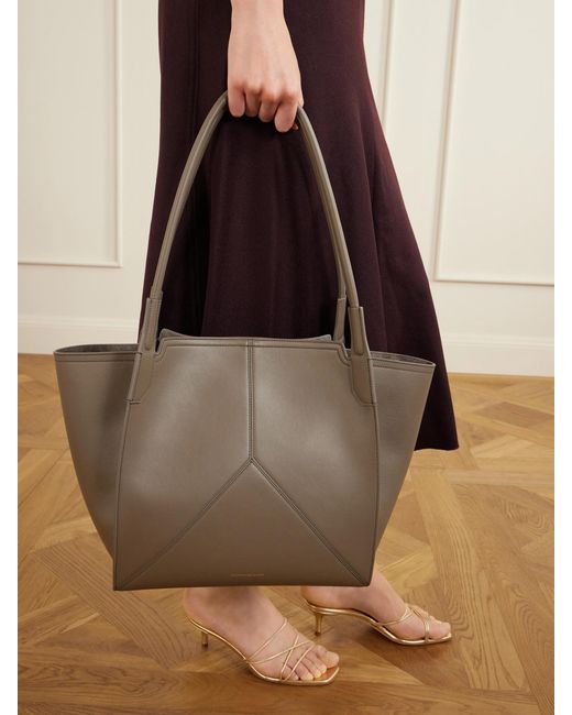 Victoria Beckham Natural The Victoria Soft Leather Tote
