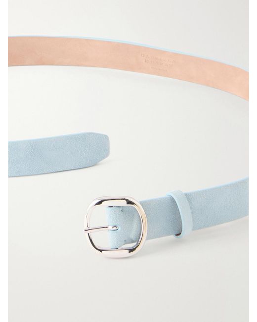 Gabriela Hearst Blue Elster Suede Belt