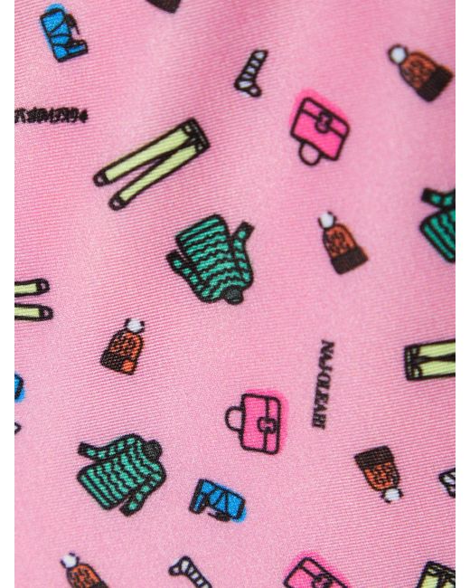 Moncler Genius Pink 3 Moncler Grenoble Printed Stretch-Jersey Stirrup Pants
