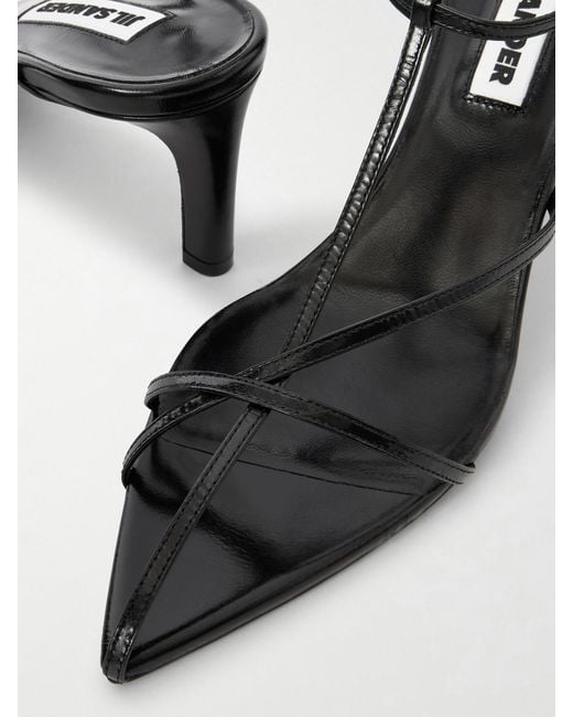 Jil Sander Metallic Leather Sandals