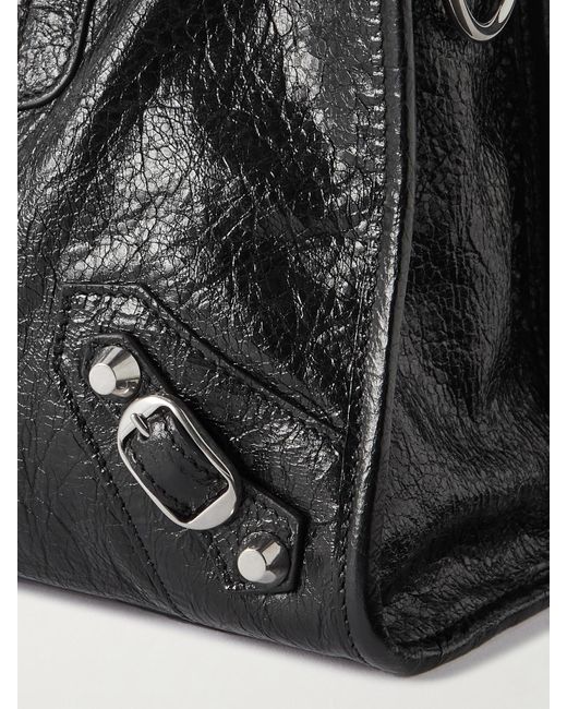 Sac À Main En Cuir Texturé Le City Medium Balenciaga en coloris Black