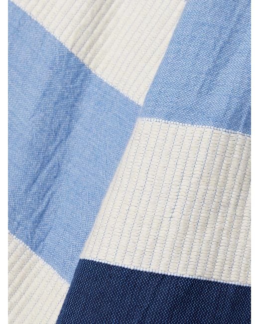Lemlem Blue Terara Striped Cotton Jacket