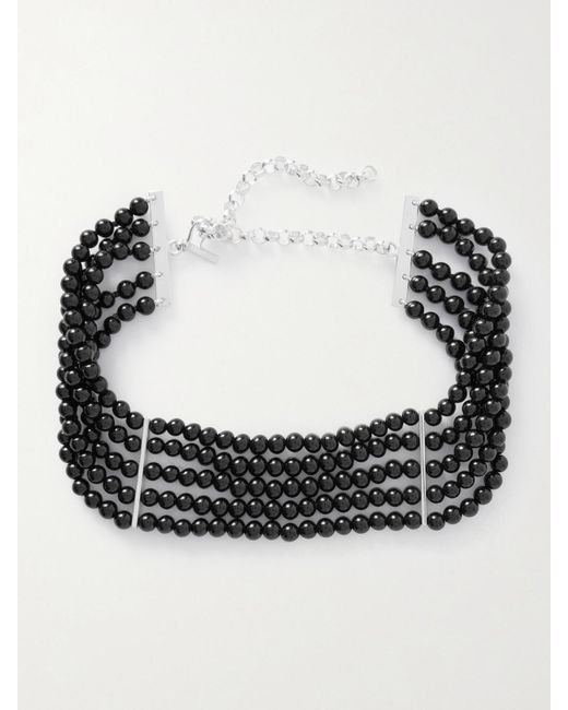 Tour De Cou En Argent Et Onyx Lillian Sophie Buhai en coloris Black