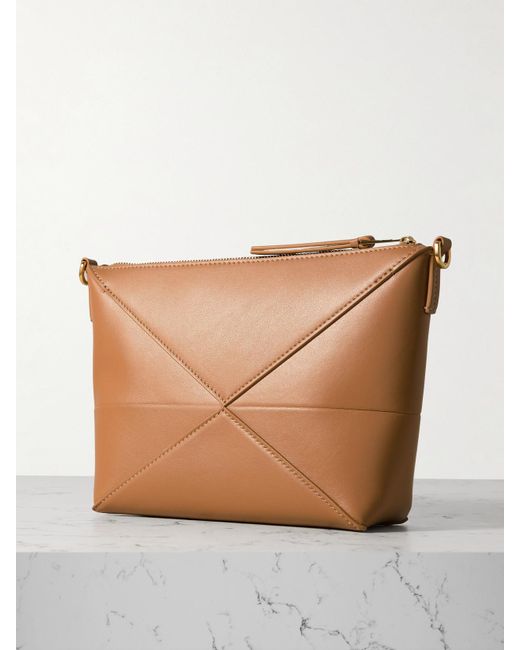 Loewe Natural Puzzle Fold Clutch Aus Leder