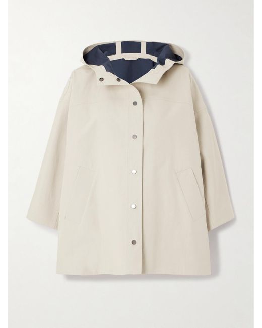 Veste À Capuche En Coton Brunello Cucinelli en coloris White