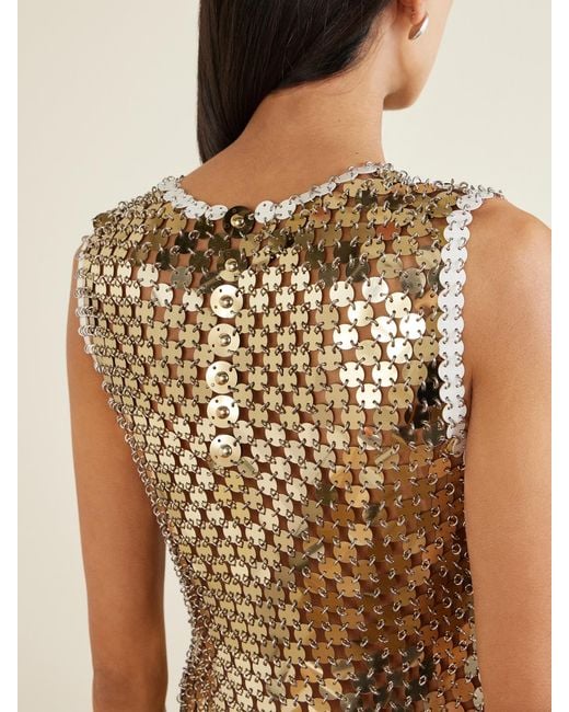 Rabanne Metallic Chainmail Mini Dress