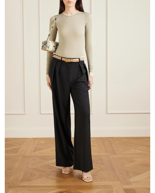 Wardrobe NYC Natural Stretch-Jersey Bodysuit