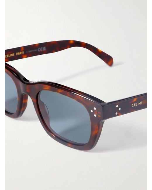 Céline Blue D-Frame Tortoiseshell Acetate Sunglasses