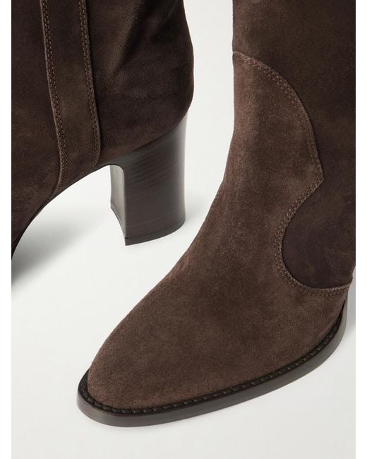 Paris Texas Brown Lavinia Suede Knee-Boots