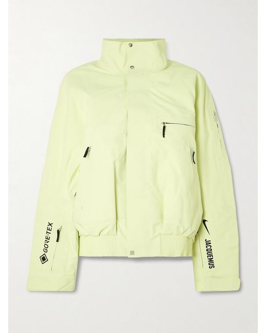 Nike Jacquemus Convertible Padded Gore-Tex Ski Jacket in Yellow | Lyst