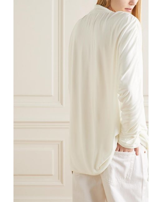 Interior Multicolor Sidney Ruched Jersey Top