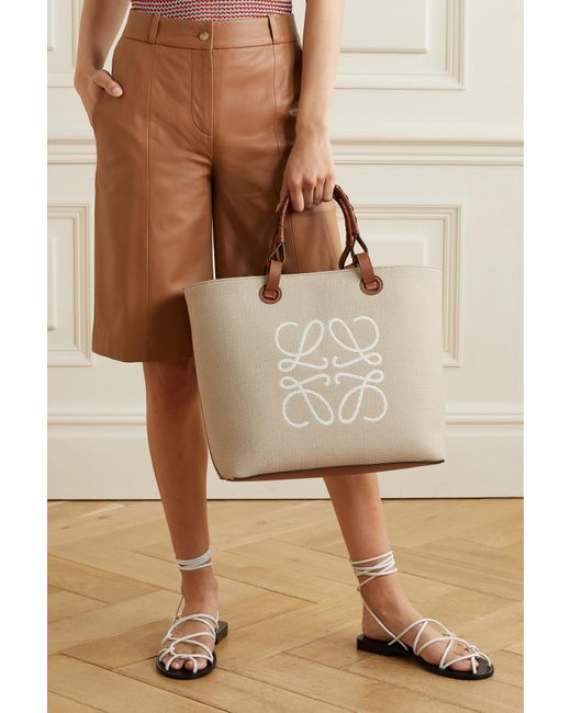Anagram leather tote Loewe Camel in Leather - 31897649