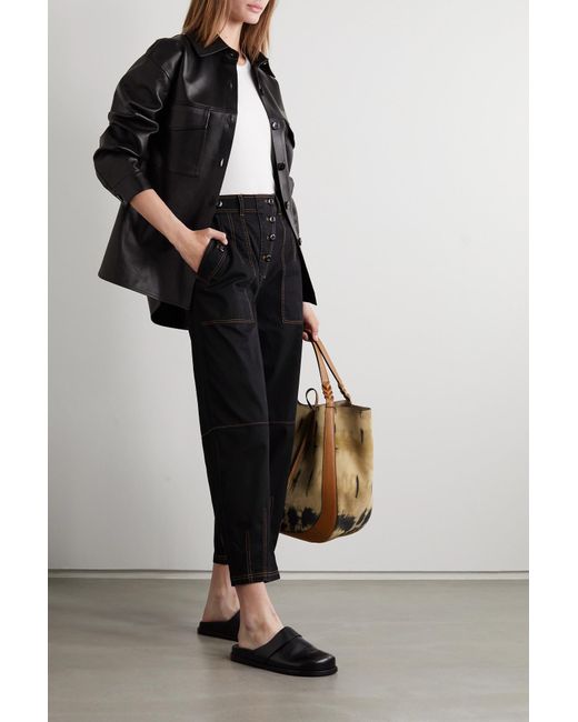 Ulla Johnson Jupiter Topstitched Cotton 
