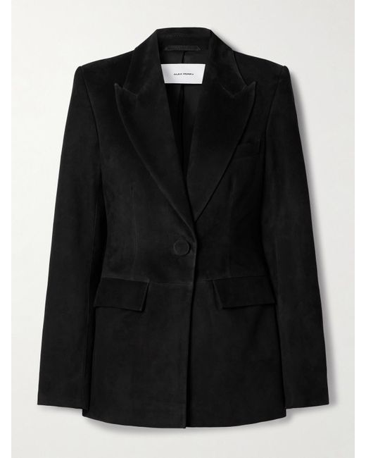 Alex Perry Black Suede Blazer