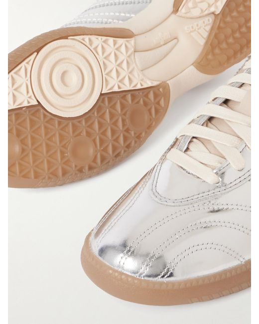 Adidas Originals Wales Bonner Samba Millennium Sneakers Aus Metallic-Leder Und Leder Mit Krokodileffekt