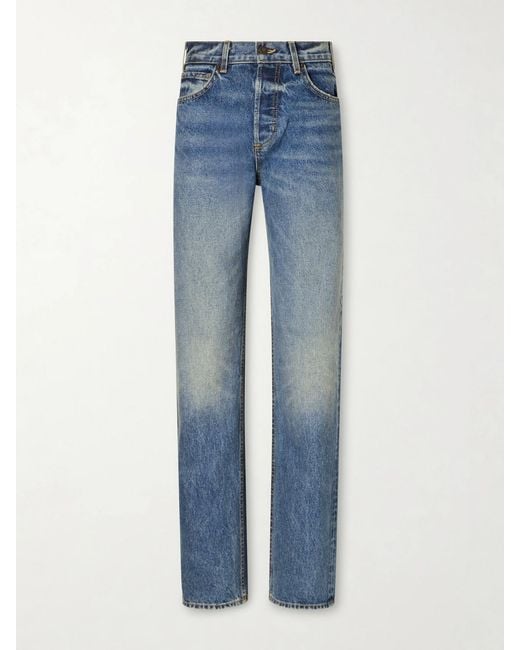 Nili Lotan Blue Briana Straight-Leg Jeans