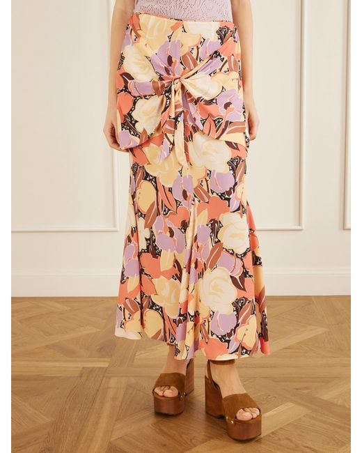 Anna Sui Pink Desert Bloom Skirt