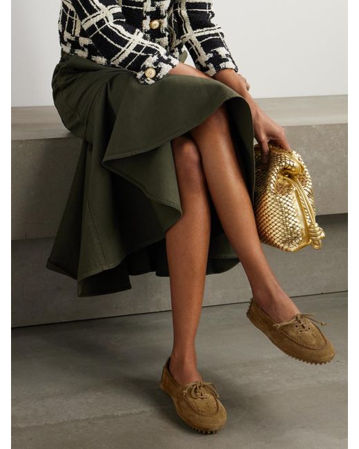 Mocassins En Daim À Broderies Le Monde Beryl en coloris Brown