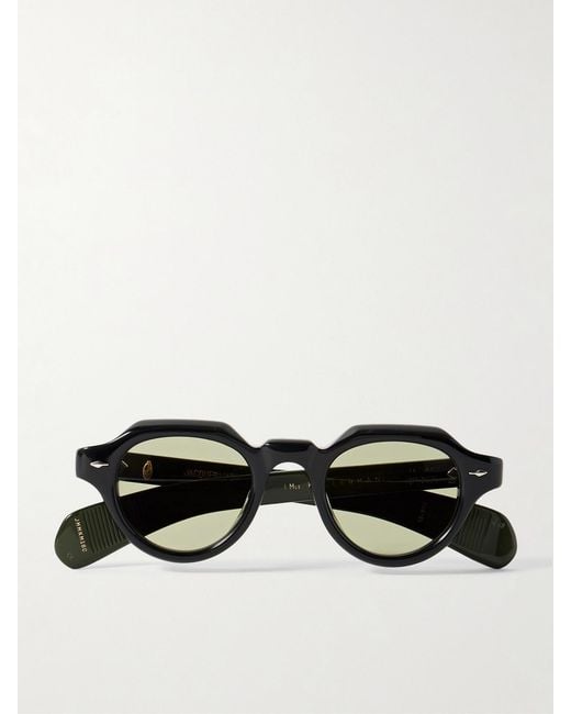 Jacques Marie Mage Black Kellerman Round-Frame Acetate Sunglasses