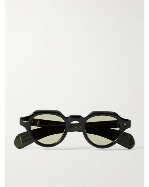 Jacques Marie Mage Black Kellerman Round-Frame Acetate Sunglasses