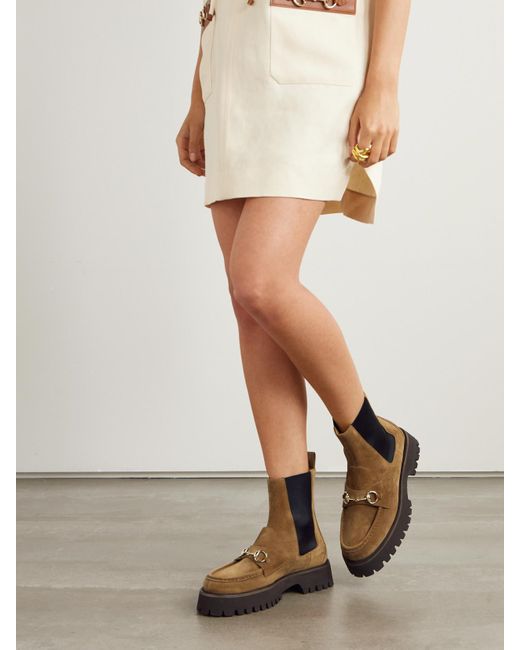Gucci Brown Chelsea Boots