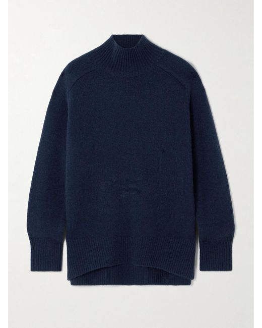 arch4 Blue Edith Cashmere Turtleneck Sweater