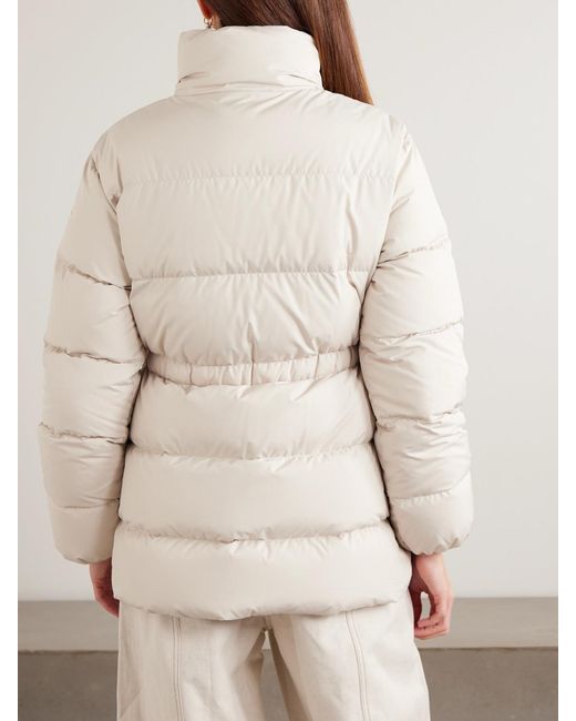 Moncler Natural Brossette Quilted Padded Shell Down Jacket