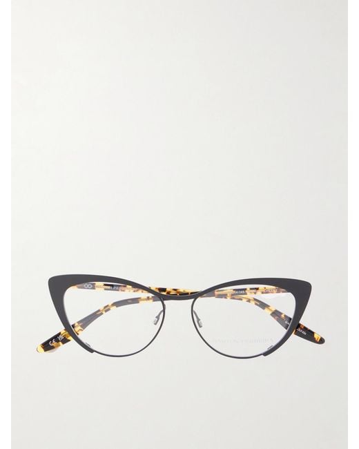 Barton Perreira Natural Cheeky Cat-Eye Tortoiseshell Acetate And Metal Optical Glasses