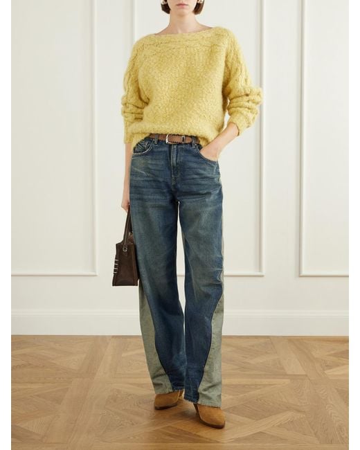 Haikure Blue Clyde Double Vintage Mid-Rise Wide-Leg Jeans