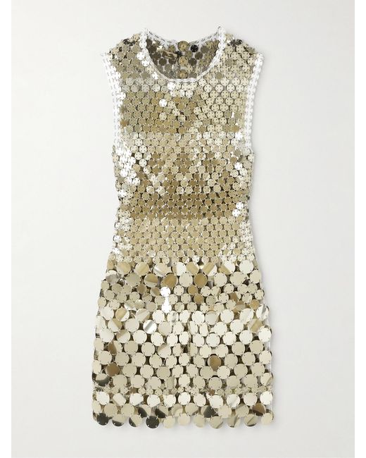 Rabanne Metallic Chainmail Mini Dress