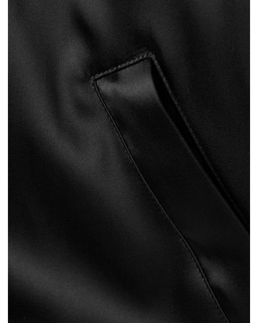Balenciaga Black Satin Track Jacket