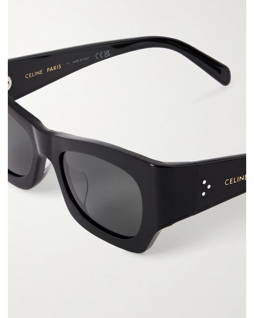 Céline Black Square-Frame Acetate Sunglasses