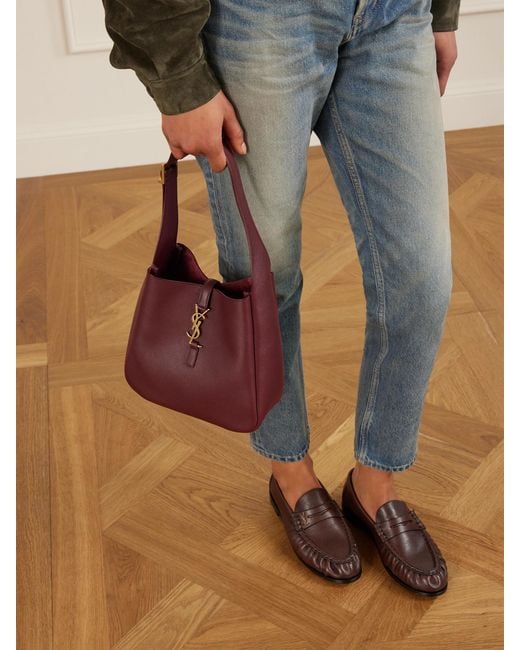 Saint Laurent Red Le 5 À 7 Leather Shoulder Bag