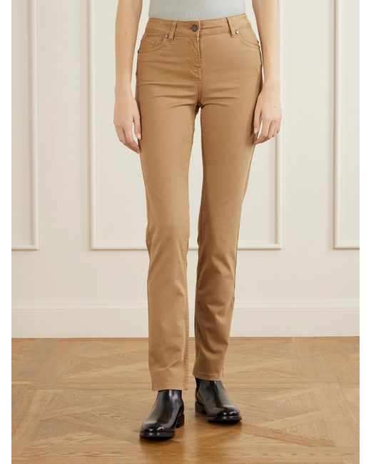 James Purdey & Sons Natural Cotton, Lyocell And Silk-Blend Skinny-Leg Pants