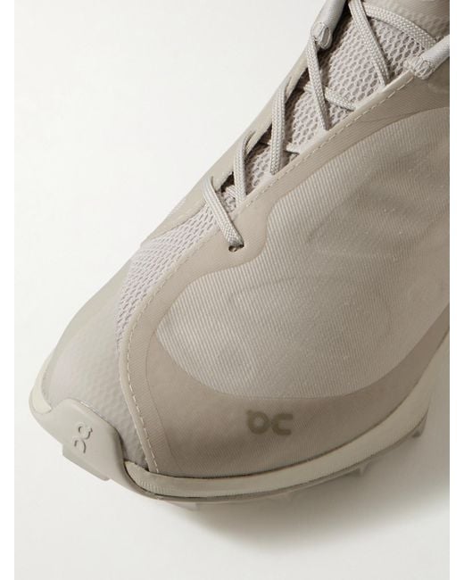 On Shoes Natural Post Archive Facti Cloudventure Peak Sneakers Aus Recyceltem Twill Und Mesh Mit Gummibesätzen