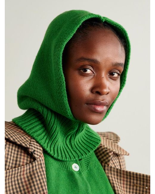 &Daughter Green Wool Hood