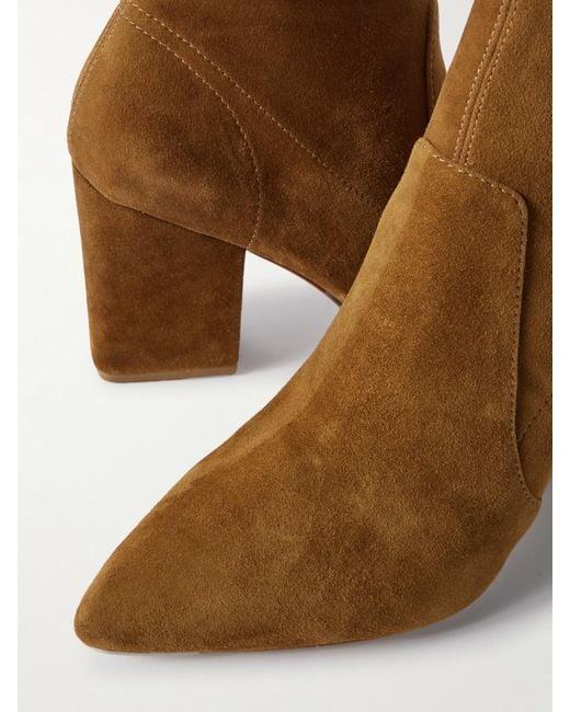 Loeffler Randall Brown Isla Suede Ankle Boots