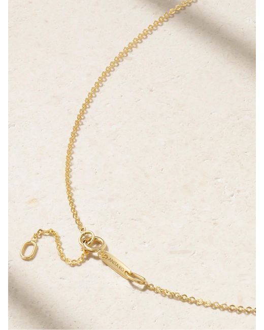 Anita Ko Natural Initial 18-Karat Diamond Necklace