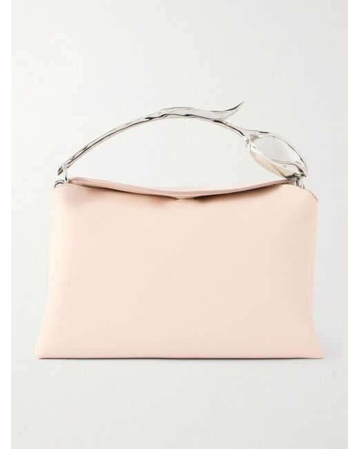 Erdem Natural Bloom Medium Leather Shoulder Bag