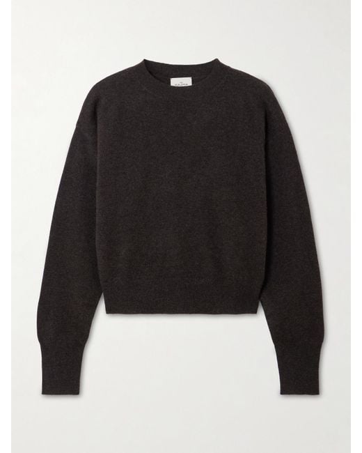 LeKasha Black Menorca Verkürzter Pullover Aus Biokaschmir