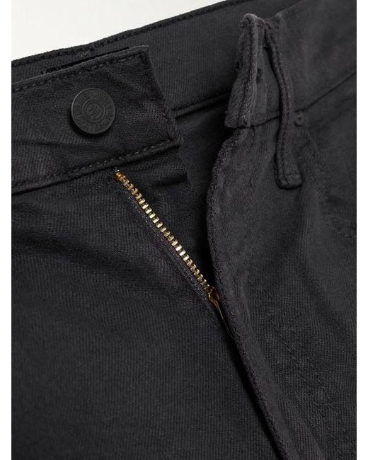 Mother Black The Half Pipe Flood High-Rise Tapered Jeans