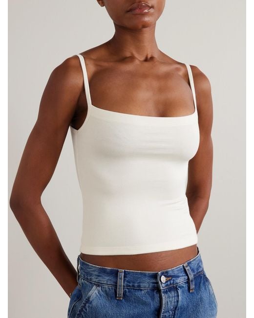 ÉTERNE Natural Stretch-Modal Jersey Tank