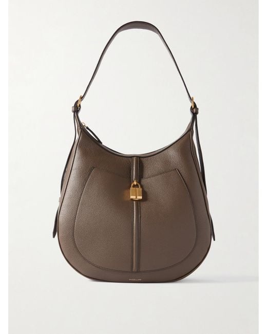 Sac Porté Épaule En Cuir Texturé À Ornement The Siena DeMellier London en coloris Brown