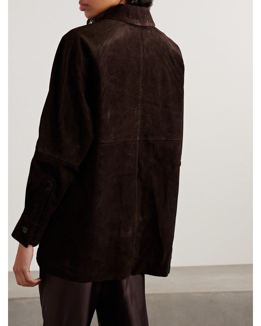 Staud Black Josette Suede Jacket