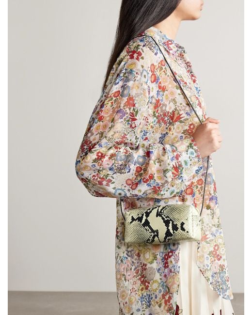 Khaite Multicolor Kye Mini Snake-Effect Shoulder Bag