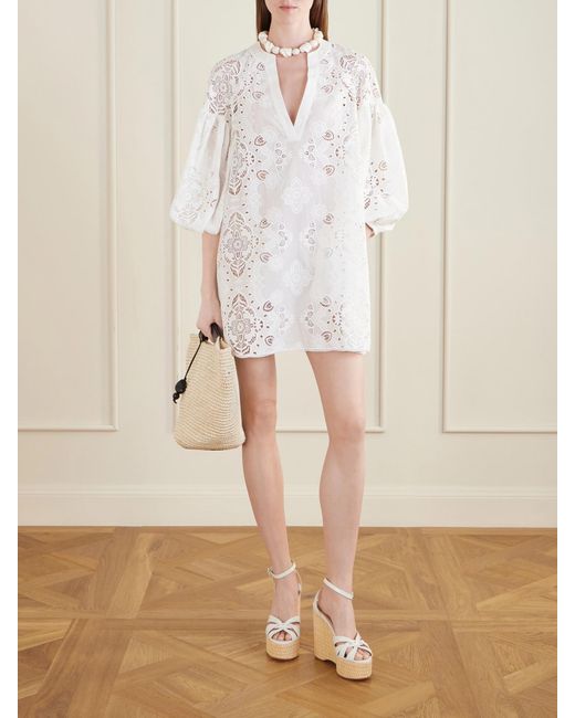 Aquazzura Natural Copacabana 130 Leather Wedges