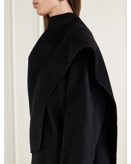 arch4 Black Halehurst Cape-Effect Wool, Cashmere And Silk-Blend Jacket