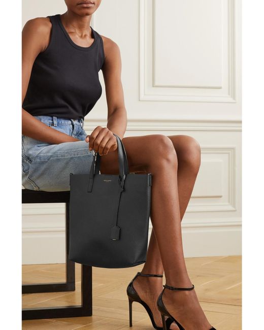 Saint Laurent Black Toy North/South Leather Tote