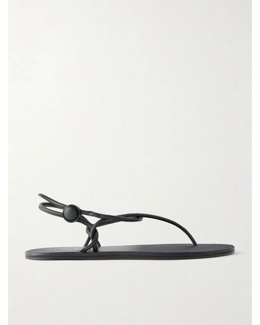 Jamie Haller Natural The String Theory Leather Thong Sandals